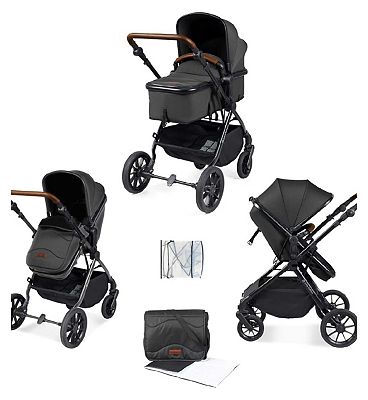 Ickle Bubba Cosmo 2 in 1 Pushchair Black/Graphite Grey/Tan/ Pack Size 1