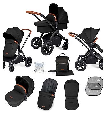 Ickle Bubba Stomp Luxe 2in1 Pushchair Black/Midnight/Tan/ Pack Size 1
