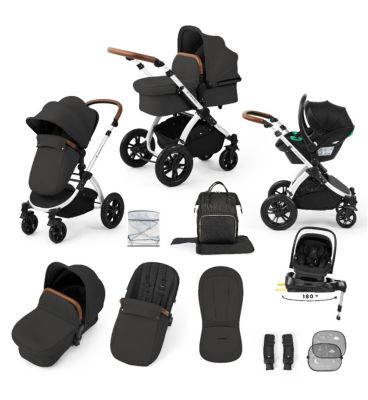 Ickle Bubba Stomp Luxe all-in-one Travel System Silver/Grey/Tan