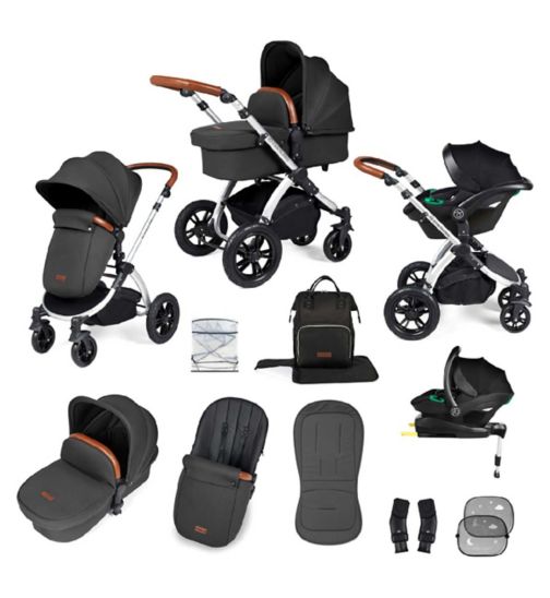 Ickle Bubba Stomp Luxe all-in-one Travel System  Silver/Grey/Tan/ Pack Size 1
