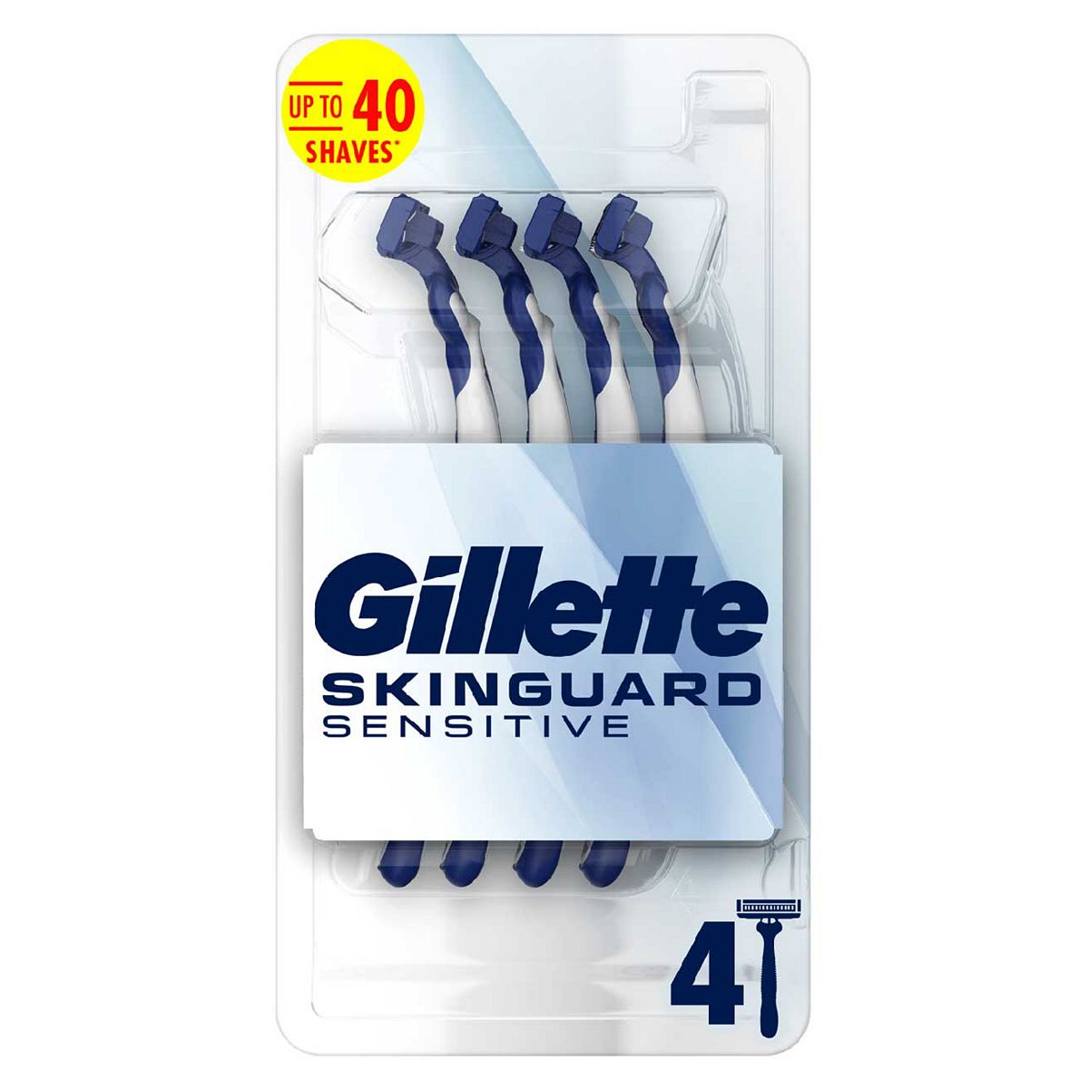 Gillette Skinguard Sensitive Disposable Razor X4