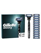 Gillette Mach3 Razor for Men 1 Gillette Razor 12 Blade Refills