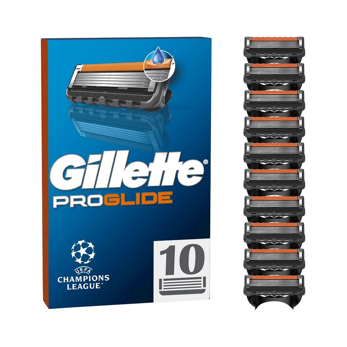 Gillette Proglide Razor Refills For Men 10 Blade