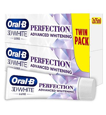 Oral-B 3DWhite Luxe Perfection Toothpaste 2x75ml