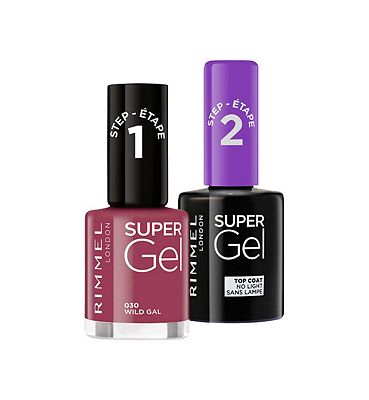 Rimmel London Supergel Wild Gal and Topcoat Duo
