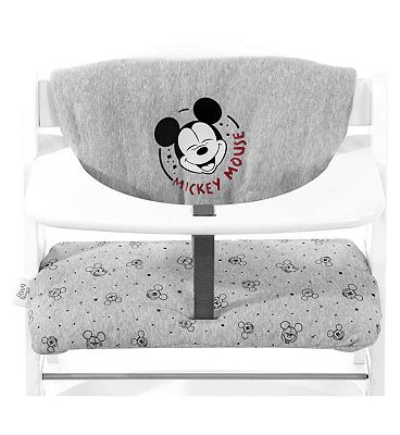 Hauck Disney Alpha Highchair Pad Deluxe - Mickey Mouse Grey