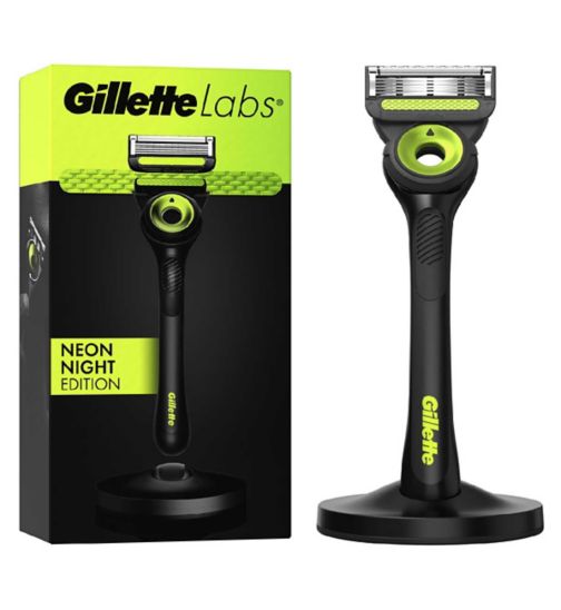 Gillette Labs Neon Night Razor and Magnetic Stand