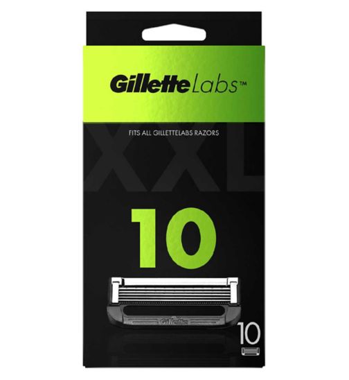 Gillette Labs With Exfoliating Bar And Heated Razor Blades 10 Refills