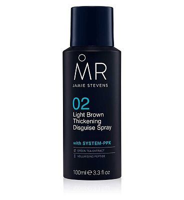 Click to view product details and reviews for Mr Jamie Stevens Light Brown Thickening Disguise Spray 100ml.