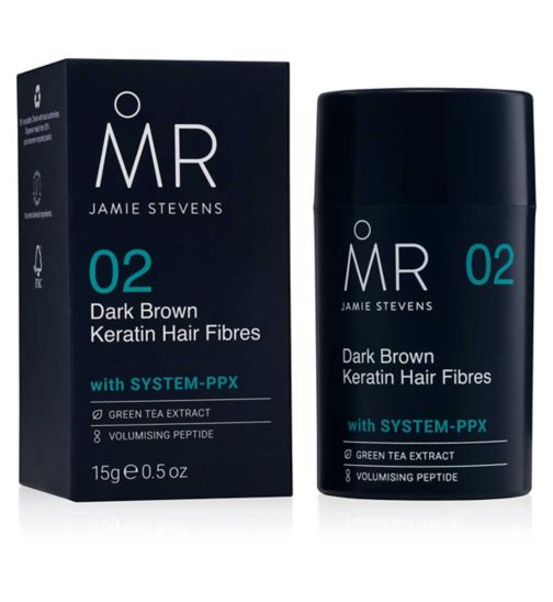 MR. Jamie Stevens Dark Brown Keratin Hair Fibres 15g