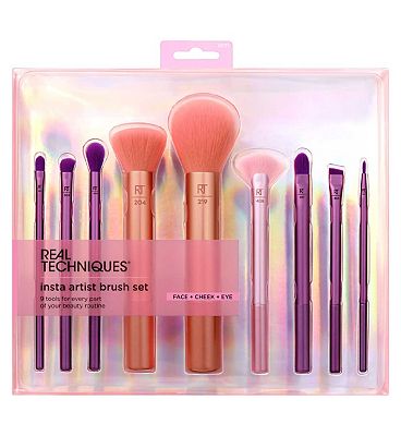 Real Techniques Inst Artist Brush Set 9 Piece Kit