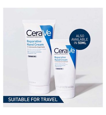 CeraVe Reparative Hand Cream with Ceramides for Extremely Dry, Rough Hands 100ml