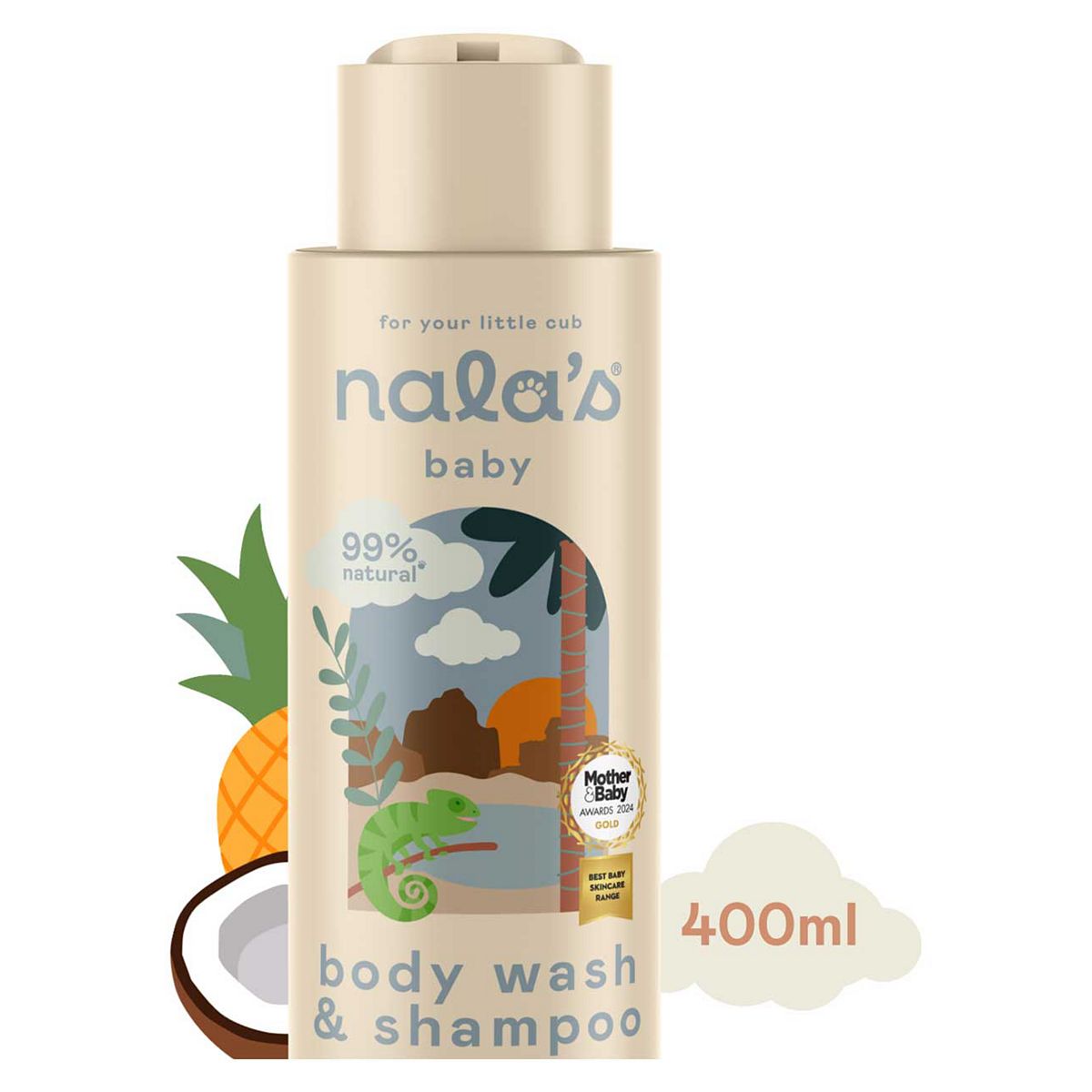 Nalas Baby Nala's Baby Body Wash & Shampoo 400ml