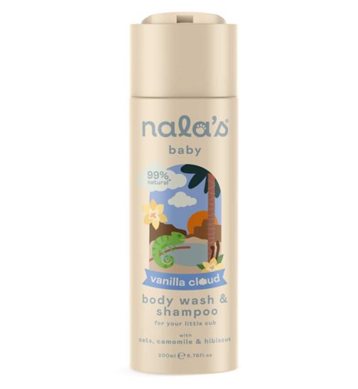 Nala's Baby Body Wash & Shampoo Vanilla Cloud 200ml