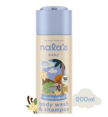 Nala's Baby Body Wash & Shampoo Vanilla Cloud 200ml