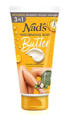 Nad’s Natural Hair Removal Body Butter 3 in 1 150ml