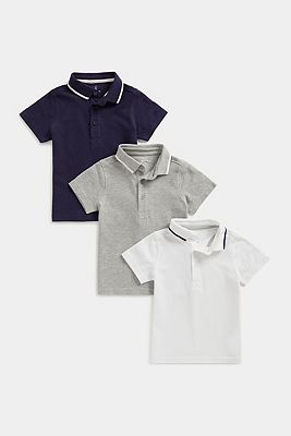 MB 3PK POLO GRE/MULTI 2 - 3 years
