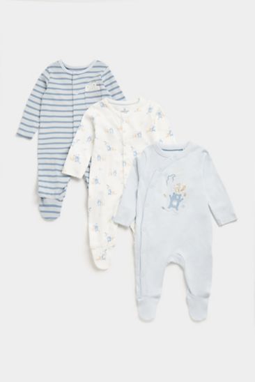 Mothercare My First Woodland All-in-Ones - 3 Pack
