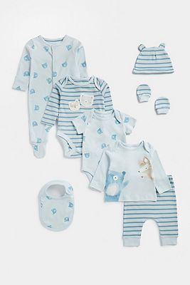 MFB 8 PIECE SET/BLUE 1 - 3 months