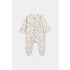 Mothercare Floral Zip-Up Baby Sleepsuit
