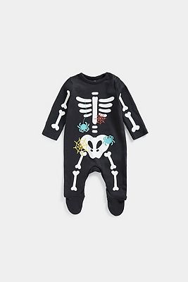 HALLOWEEN SKELE/BLACK/ 12 - 18 months