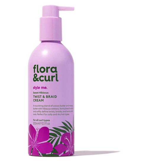 Flora & Curl Sweet Hibiscus Twist & Braid Cream 300ml