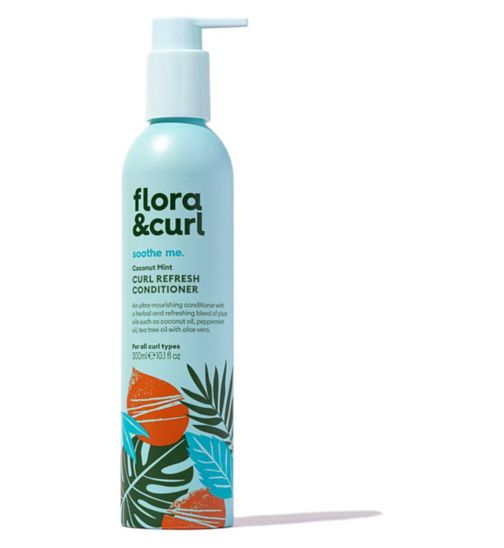 Flora & Curl Coconut Mint Curl Refresh Conditioner 300ml
