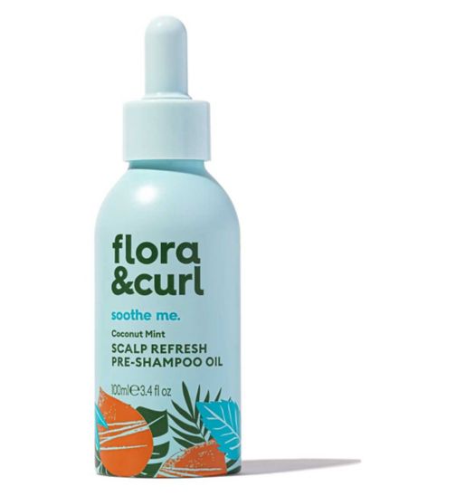 Flora & Curl Coconut Mint Scalp Refresh Pre-Shampoo Oil 100ml