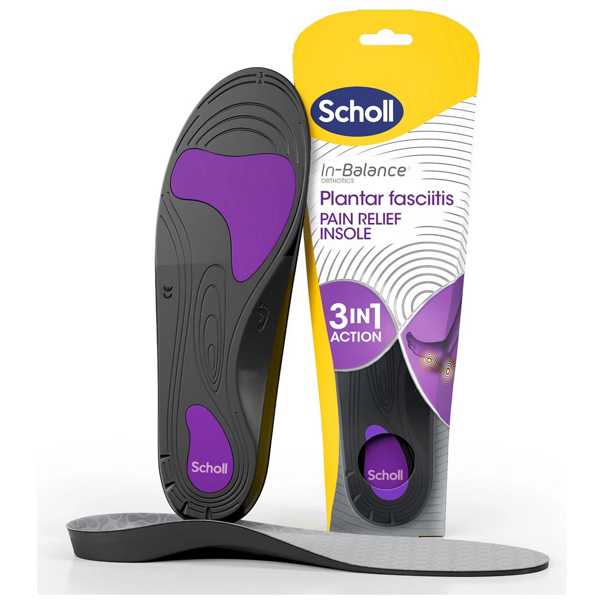 Scholl Plantar Fasciitis Pain Relief Insoles - Medium