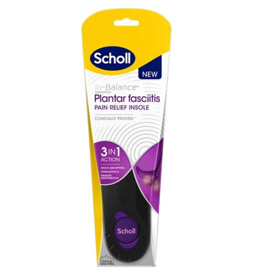 Scholl Plantar Fasciitis Pain Relief Insoles Medium