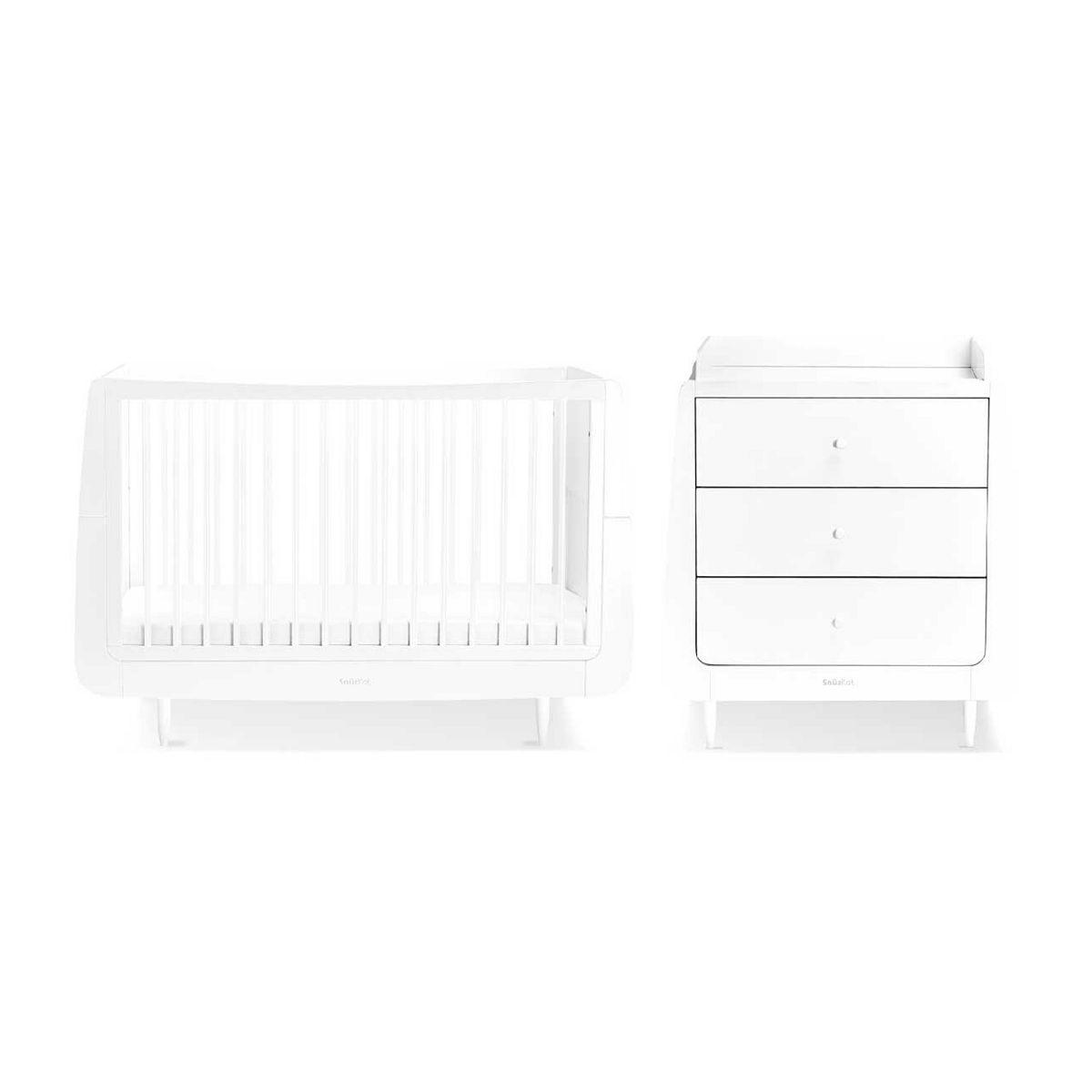 Snuz Kot Skandi 2 Piece Nursery Furniture Set - White