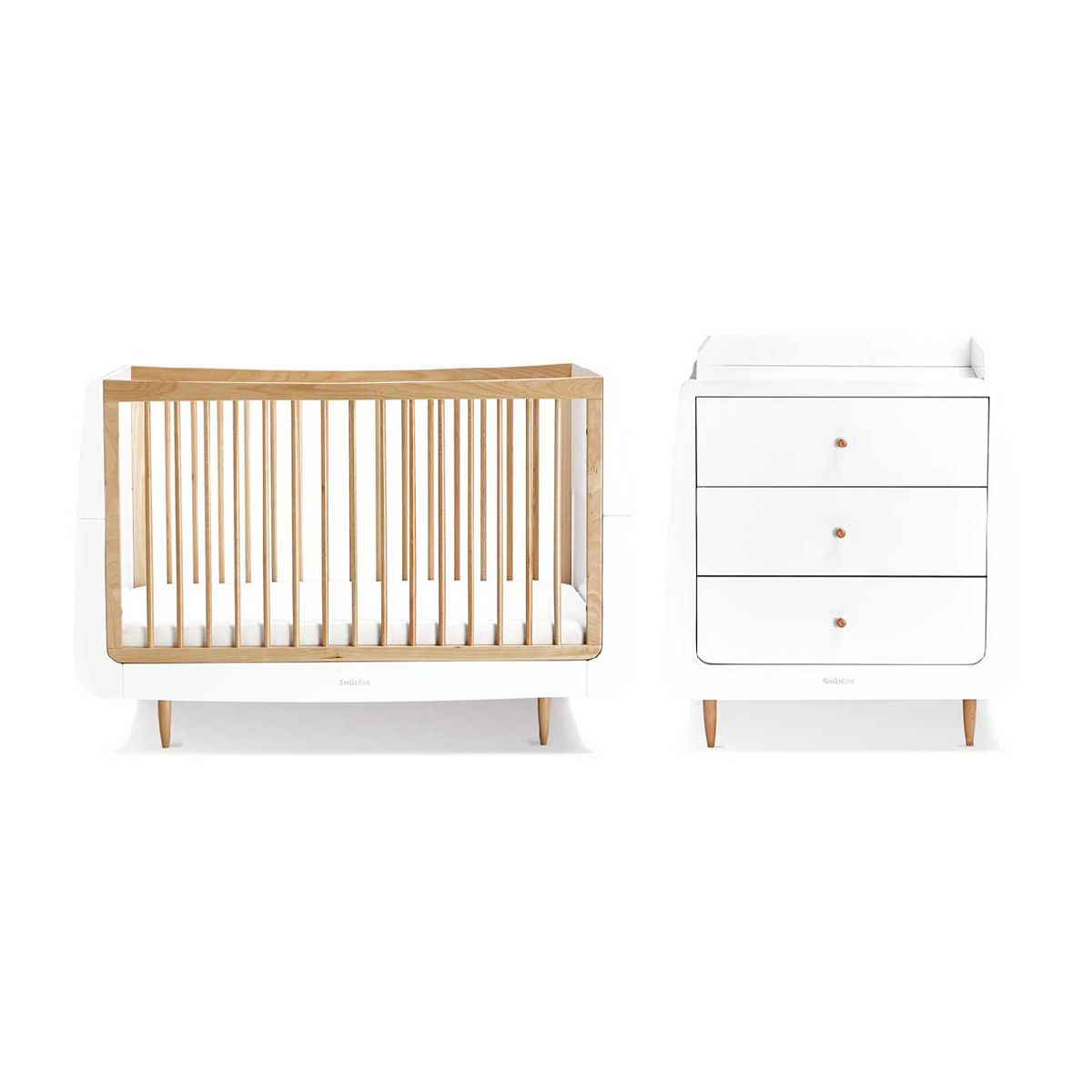 Snuz Kot Skandi 2 Piece Nursery Furniture Set - Natural