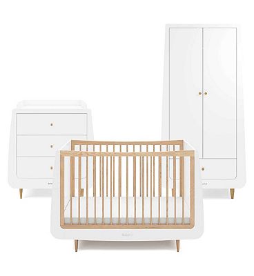 SnuzKot Skandi 3 Piece Nursery Furniture Set - Natural