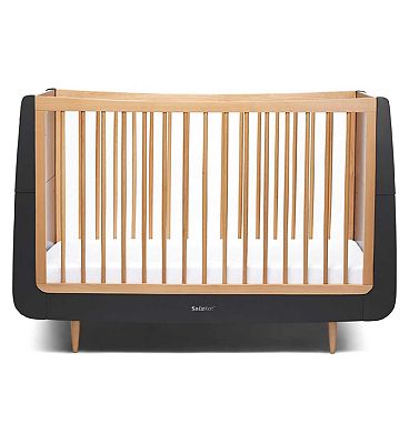 SnuzKot Skandi Cot Bed - Slate Natural