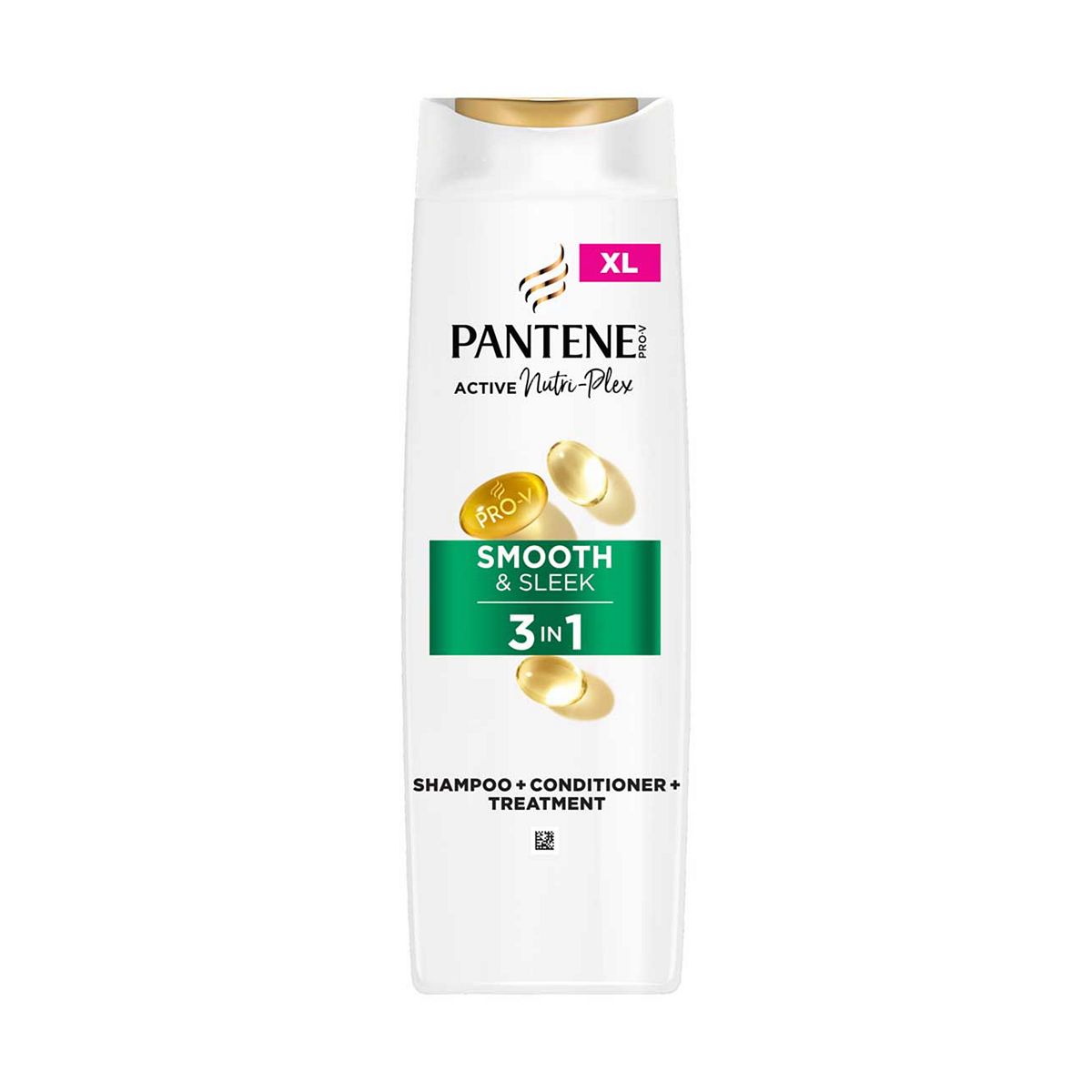 Pantene Pro-V Smooth & Sleek 3 In 1 Shampoo, For Dull Frizzy Hair, 400ml