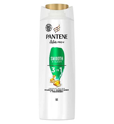 Pantene Pro-V Smooth & Sleek 3 In 1 Shampoo, For Dull & Frizzy Hair, 400ML