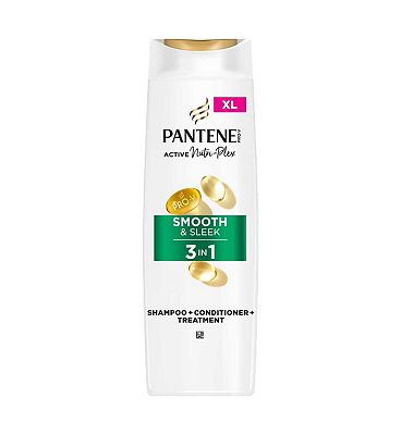 Pantene Pro-V Smooth & Sleek 3 In 1 Shampoo, For Dull & Frizzy Hair, 400ML