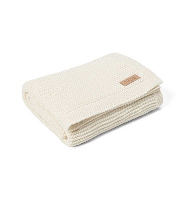 Tutti Bambini Chunky Knitted Blanket - Fresh Cream