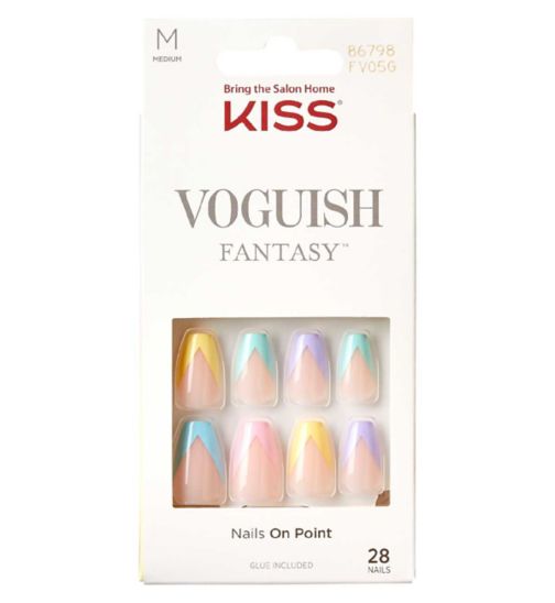 Kiss Voguish Fantasy  French Nails Disco Ball