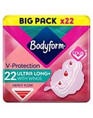 Bodyform Cour-V Ultra Normal Sanitary Towels Wings 24 pack - Boots