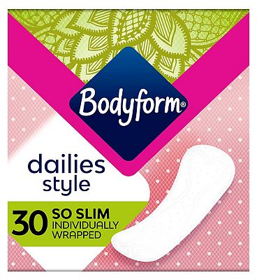 Bodyform Dailies String Panty Liners 26 pack, Toiletries
