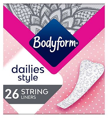 Bodyform Dailies String Panty Liners 26 pack