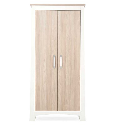 CuddleCo Ada 2 Door Nursery Wardrobe  White and Ash