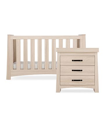 CuddleCo Isla 2 Piece Nursery Furniture Set  Ash