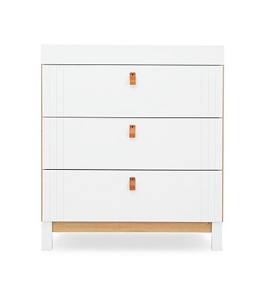 CuddleCo Rafi Dresser Changer - Oak and White