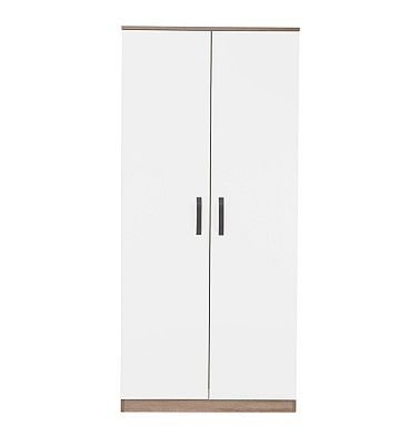 CuddleCo Enzo Nursery Wardrobe - Oak and White