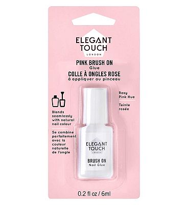 Elegant Touch  Brush On Nail Glue Pink