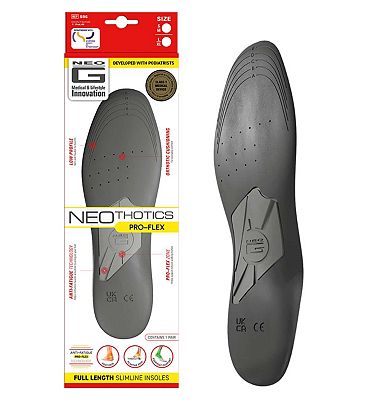 Neo G NeoThotics Pro-Flex Full Length Slimline Insoles L/XL Pair - size 8 - 11