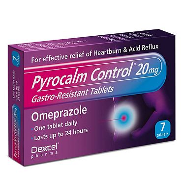Pyrocalm Control 20mg Gastro-Resistant Tablets - 7 Tablets