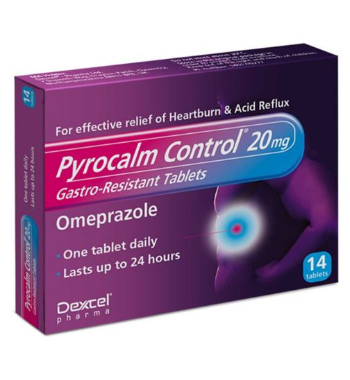 Pyrocalm Control 20mg Gastro-Resistant Tablets - 14 Tablets